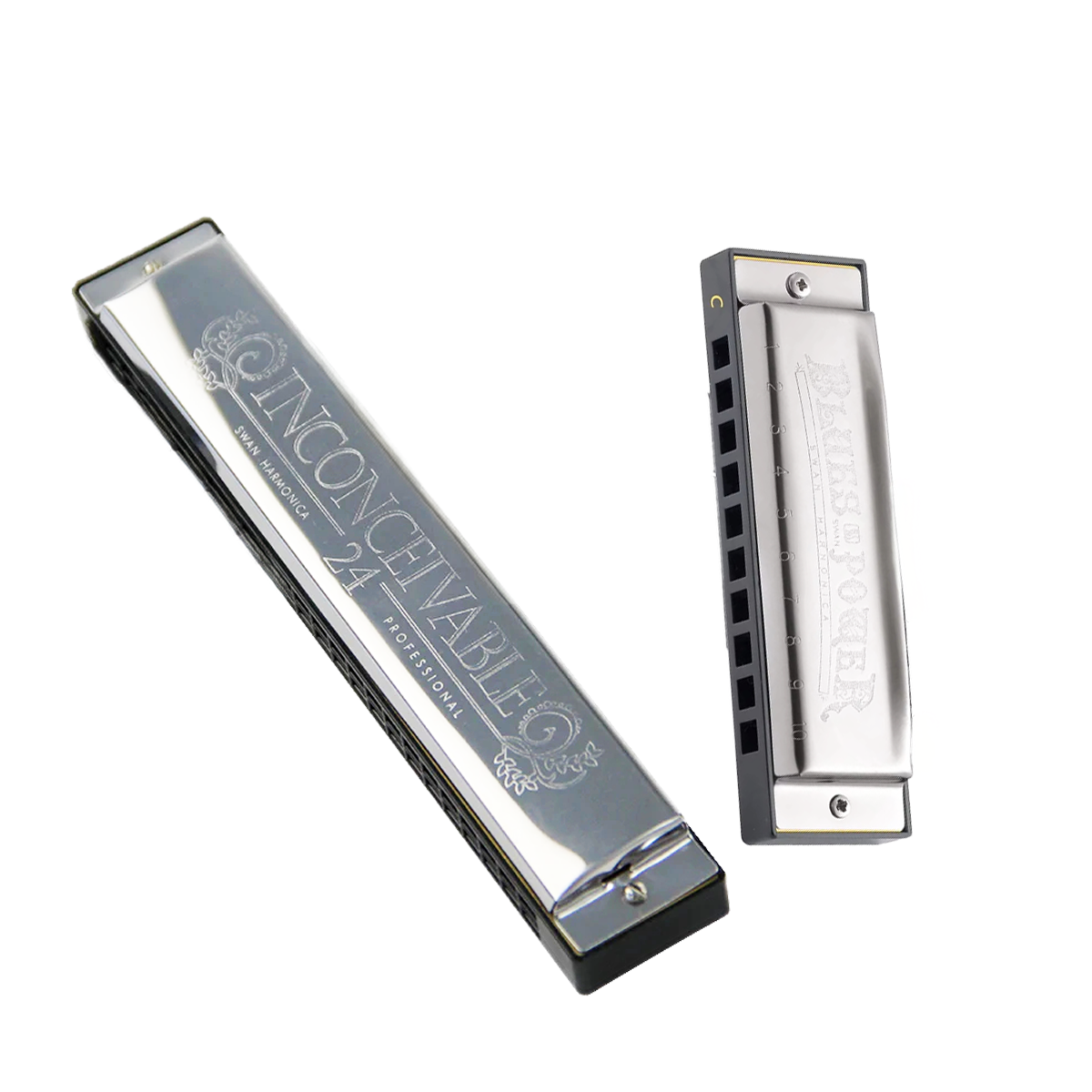 Harmonica 10 Hole - Miwayer Premium Harmonica 10/24 Hole Stainless