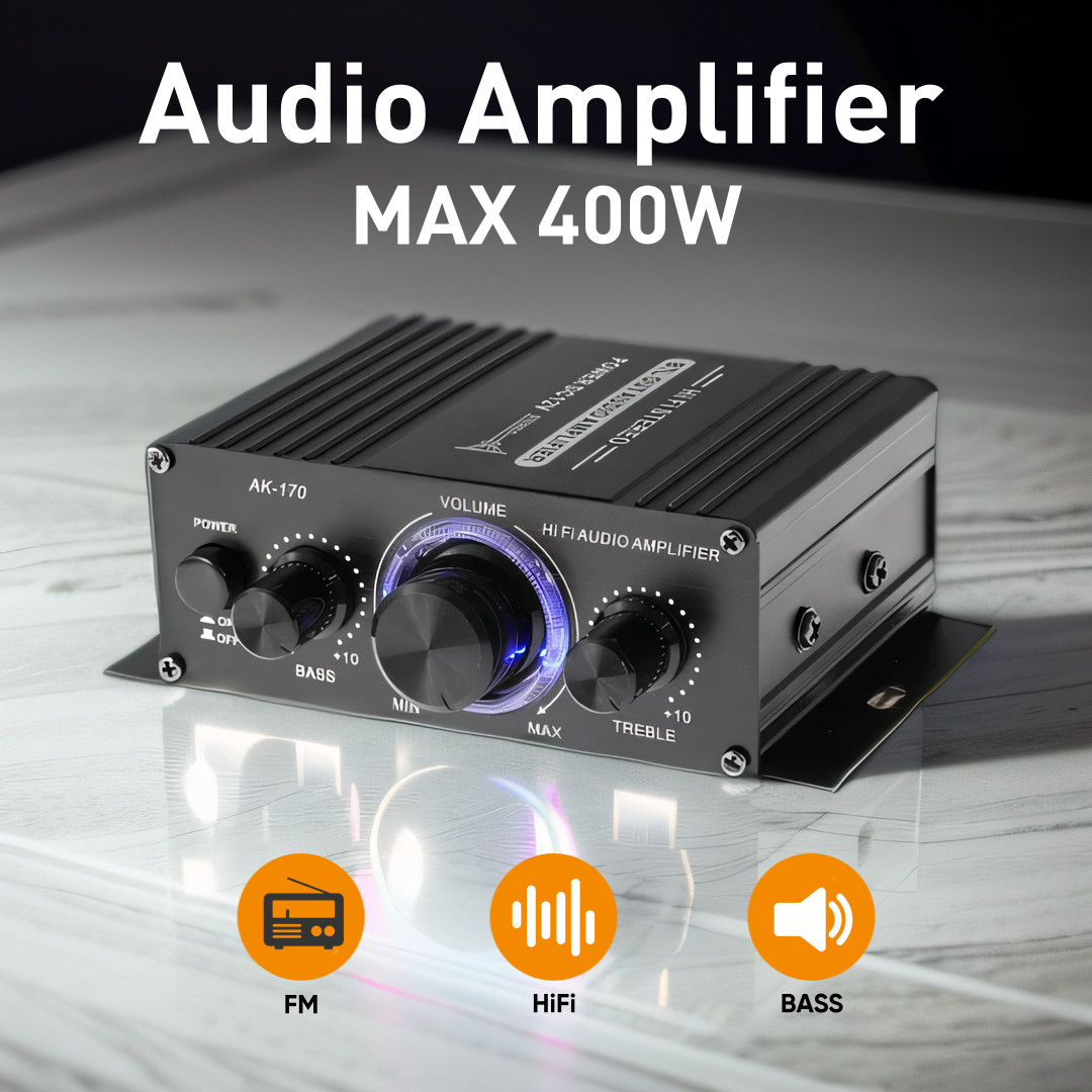 Audio Music Generator - Woopker AK-170 Digital Power MAX 400W