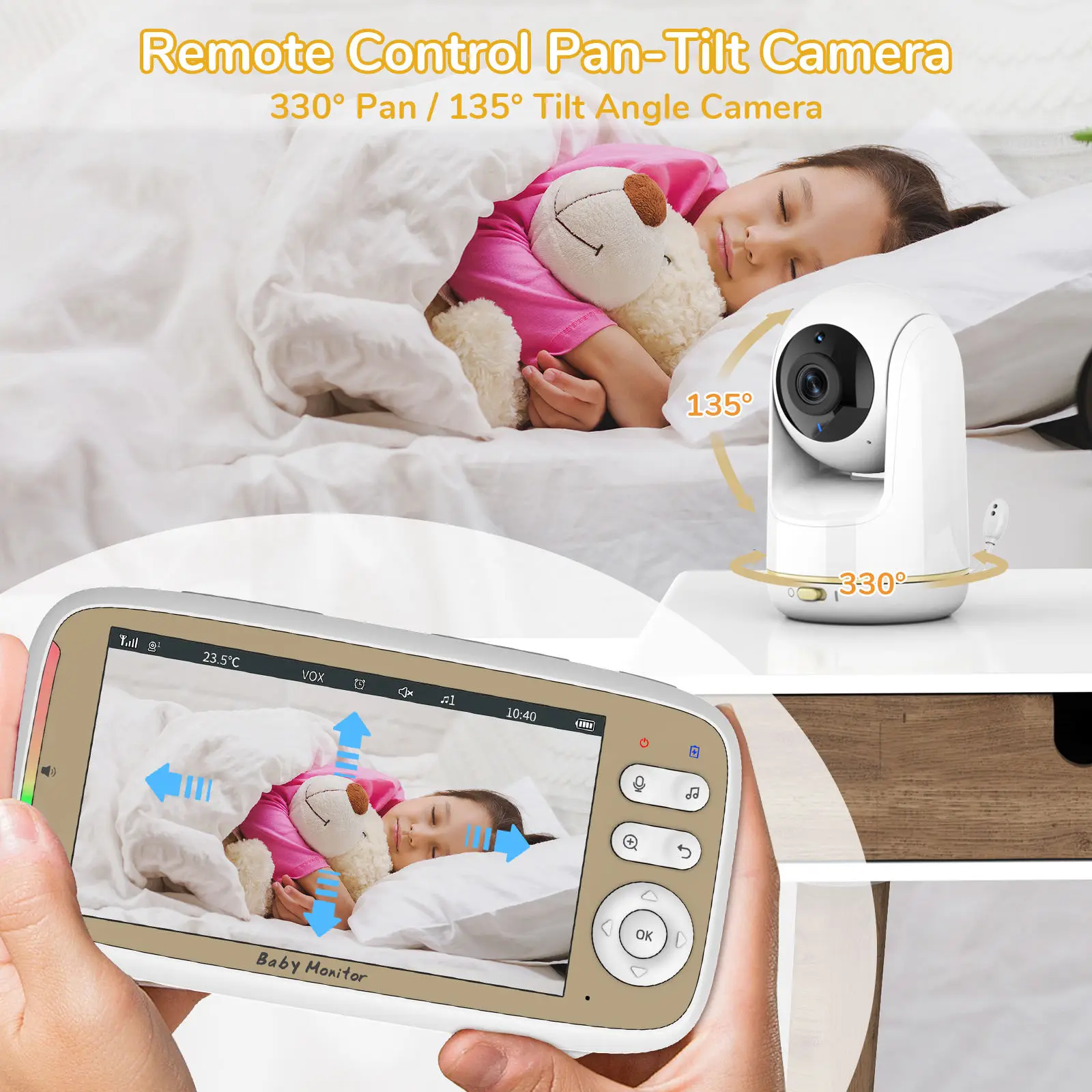 VB803 PRO Baby Monitor with 2p - Audio Music Video 리뷰 및 가격