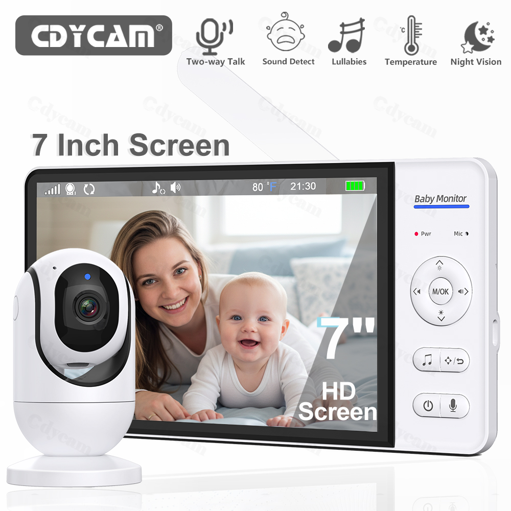 7.0'' Video Baby Monitor 720P  - Audio Music Video 리뷰 및 가격