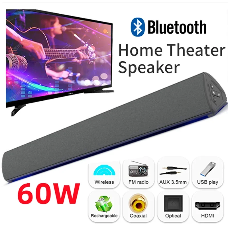 60W Wireless TV PC Soundbar Bl - Audio Music Generator 리뷰 및 가격