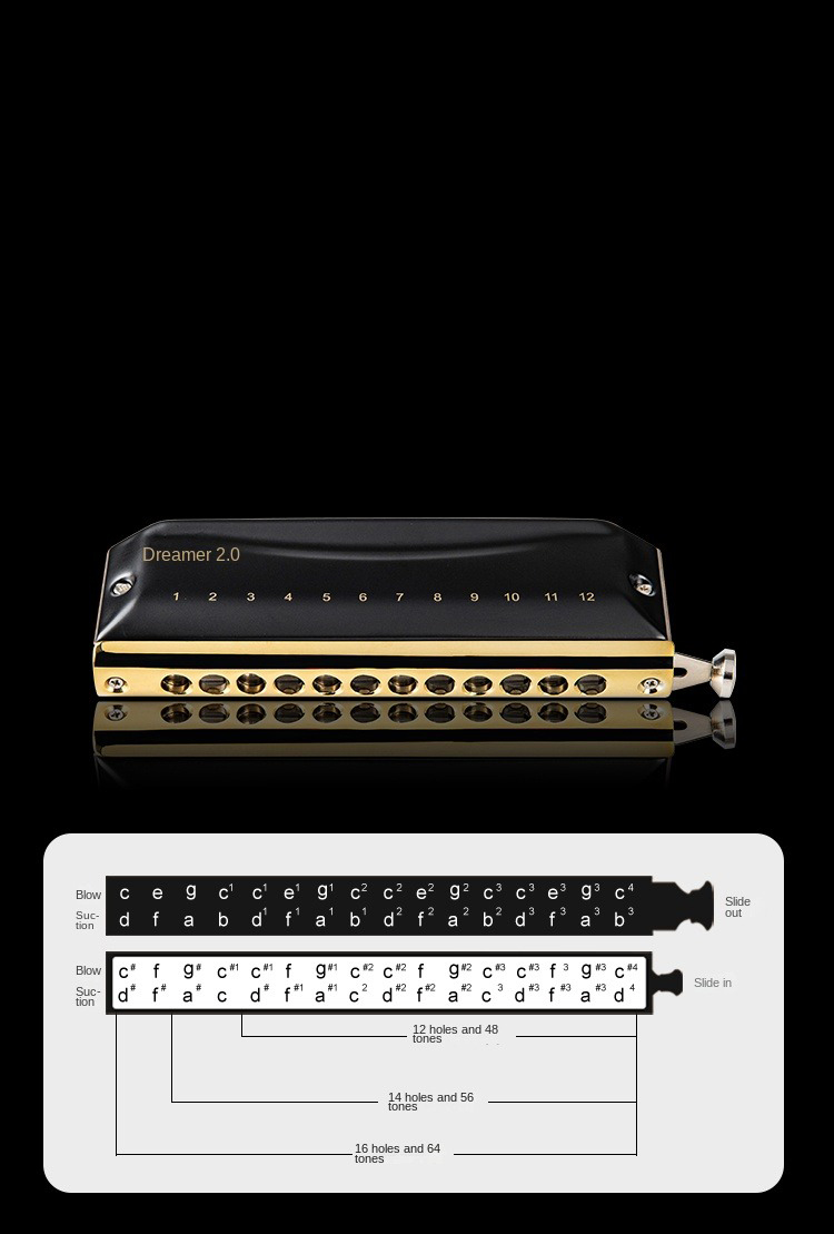 EASTTOP Dreamer 2.0 version 12 - Harmonica 10 Hole 리뷰 및 가격