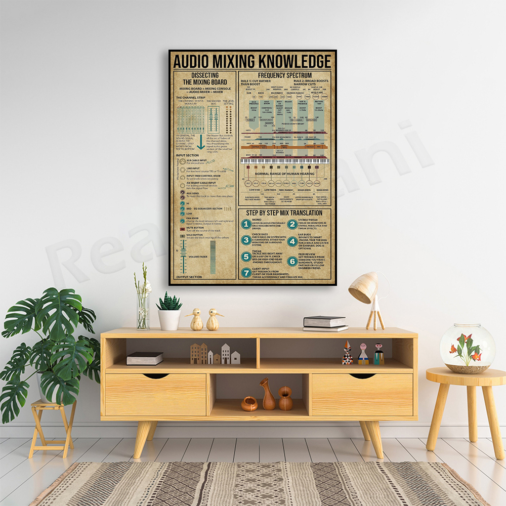 Audio mixing knowledge poster, - Audio And Music Separate 리뷰 및 가격