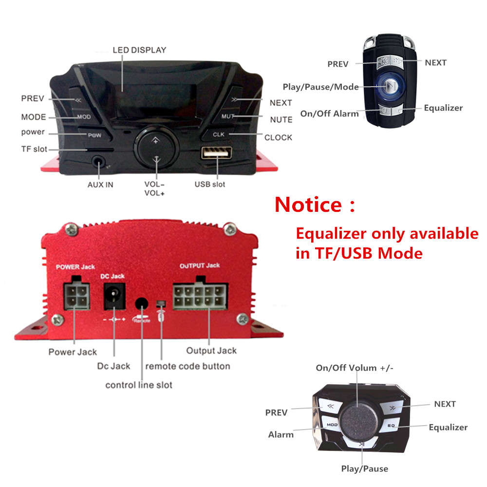 12V 4 Channel UTV ATV Golf Car - Audio Music Mp3 Free 리뷰 및 가격