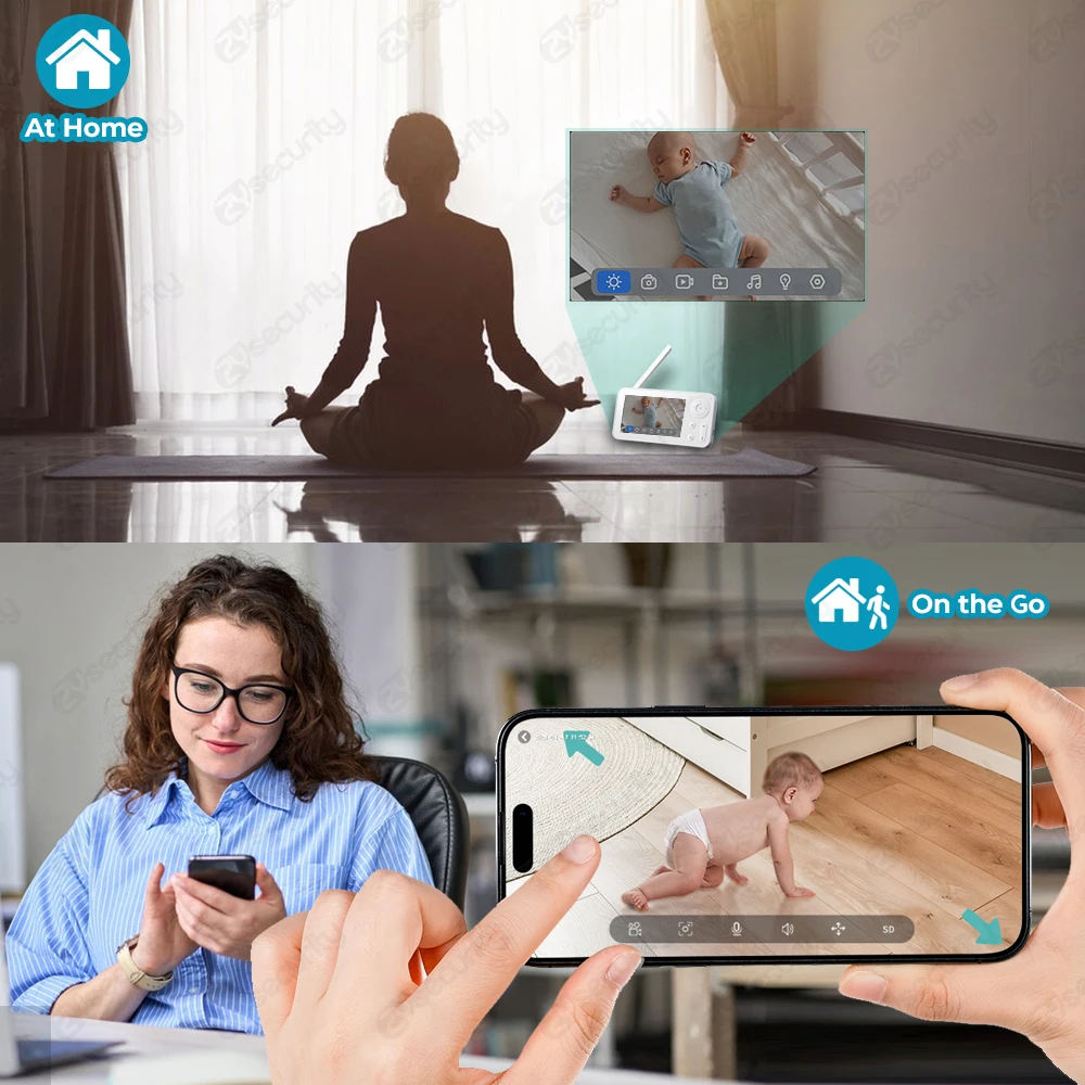 2K WiFi Baby Monitor with Scre - Audio Music Track 리뷰 및 가격