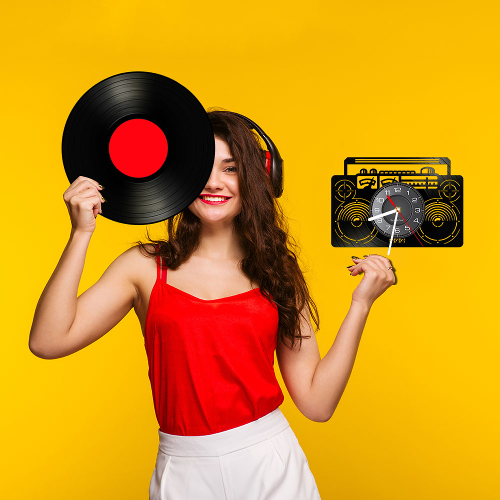 Boombox Radio Vinyl LP Record  - Audio And Music Separate 리뷰 및 가격