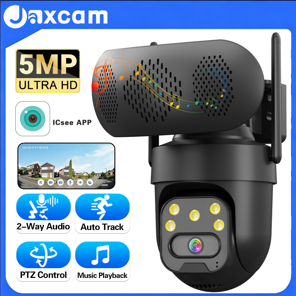 5MP HD WiFi IP Camera with Mus - Audio Music Track 리뷰 및 가격