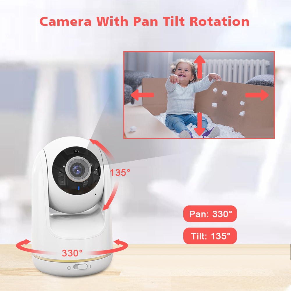 VB803 Baby Monitor 5 Inch 720P - Audio Music Video 리뷰 및 가격