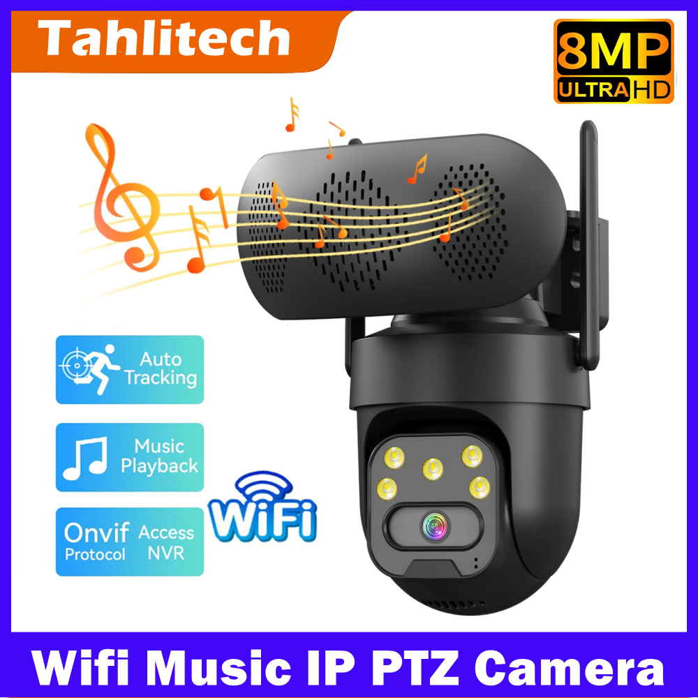8MP WiFi IP Camera with Music  - Audio Music Track 리뷰 및 가격