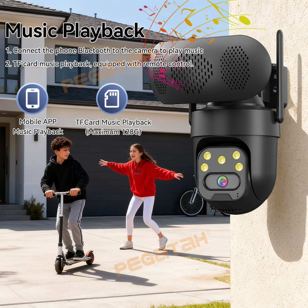 8MP WiFi IP Camera with Music  - Audio Music Track 리뷰 및 가격