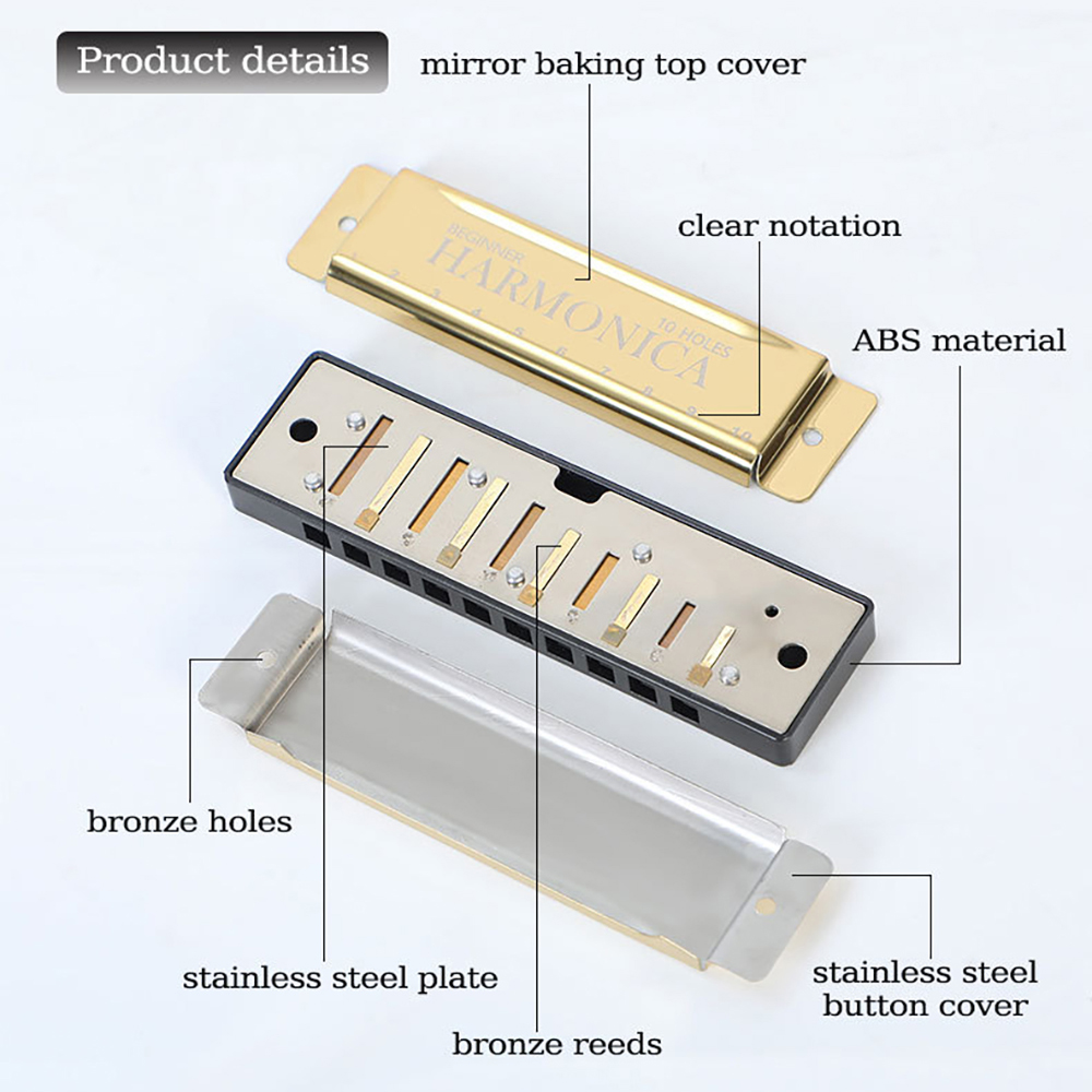 10 Hole C Harmonica Blues Harp - Harmonica 10 Hole 리뷰 및 가격