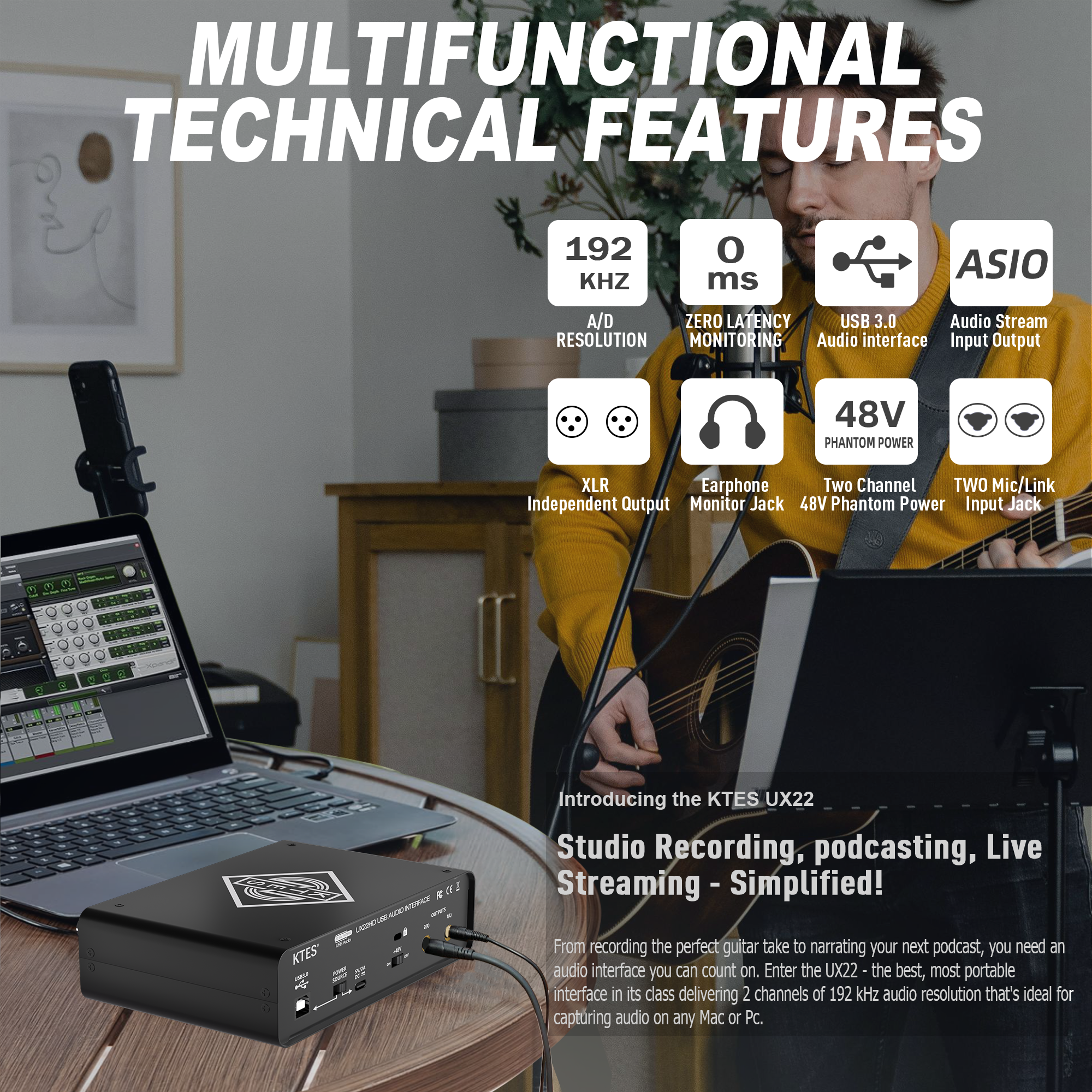 UX22 Audio Interface 192kHz 32 - Audio Youtube Music Free 리뷰 및 가격