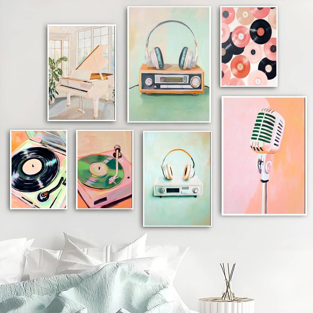 Vintage Audio Paper Poster Han - Audio Music Wallpaper 리뷰 및 가격