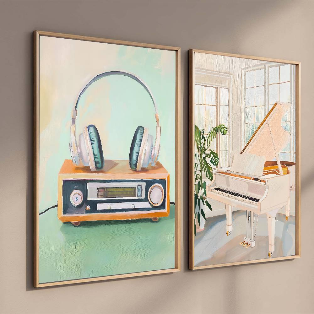 Vintage Audio Paper Poster Han - Audio Music Wallpaper 리뷰 및 가격