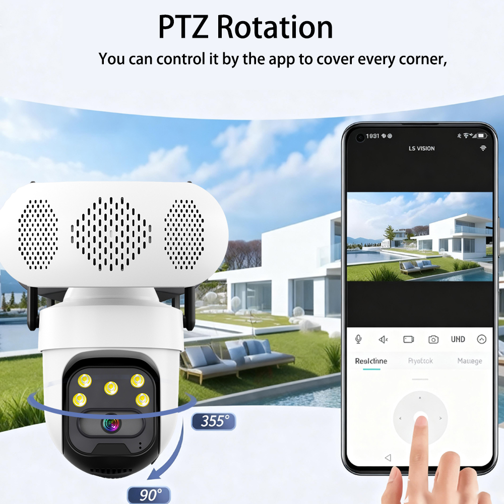 5MP Bluetooth Speaker PTZ Came - Audio Music Track 리뷰 및 가격