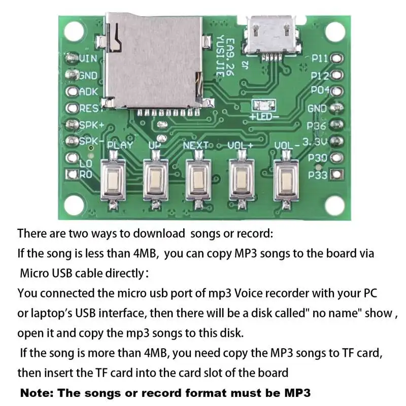 RCmall MP3 Voice Module Kit We - Mp3 Audio Music Download 리뷰 및 가격