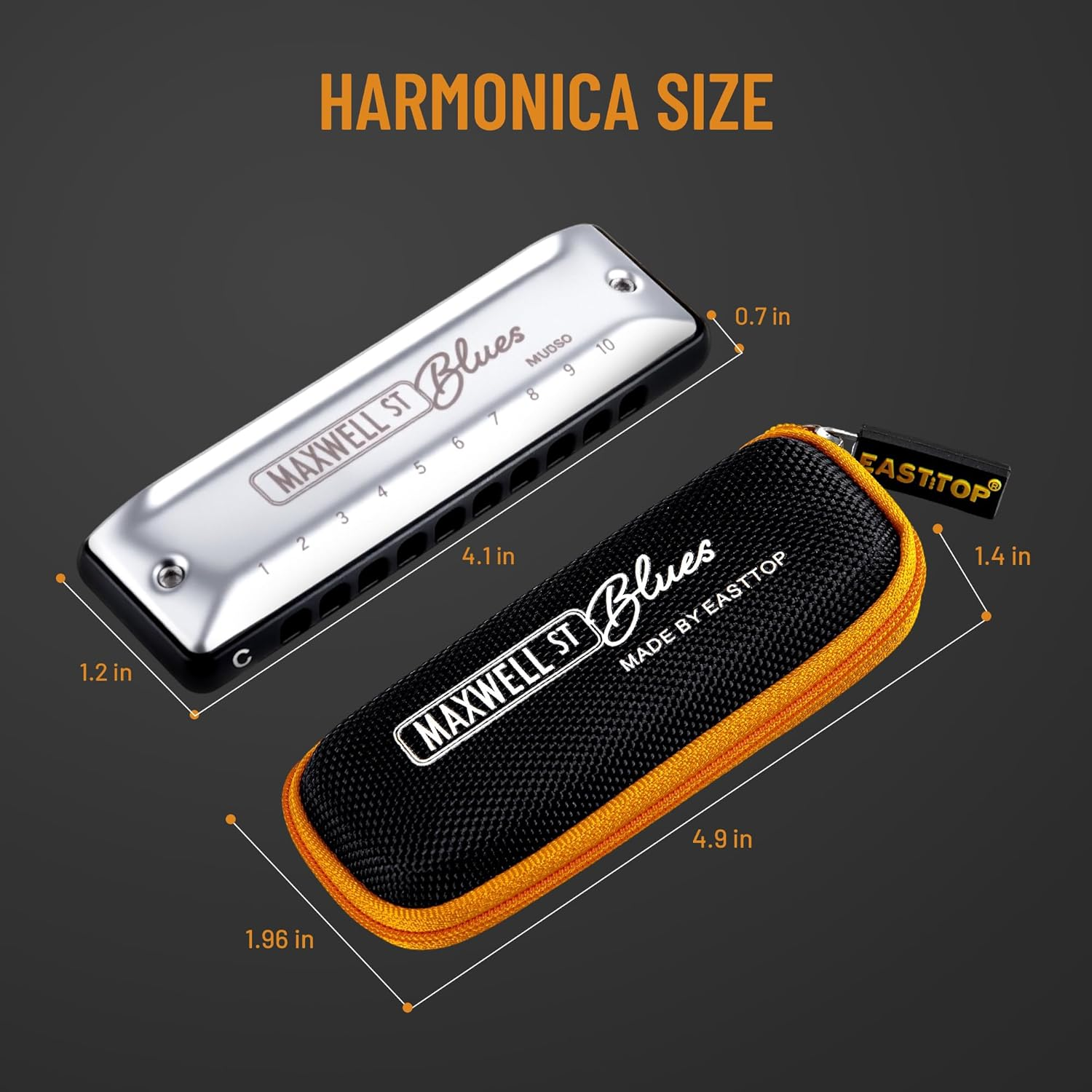 East top MAXWELL ST Blues Harm - Harmonica 10 Hole 리뷰 및 가격